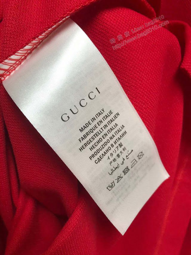 Gucci男T恤 2020新款 原版定制珠地棉 頂級品質 古馳POLO衫  tzy2480